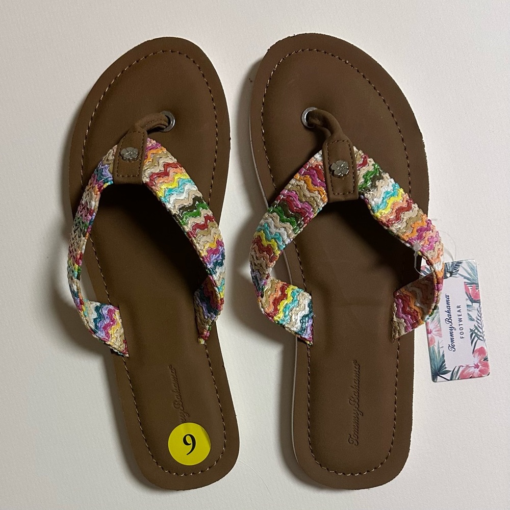 Tommy Bahama Flip-Flops size 9, NWT